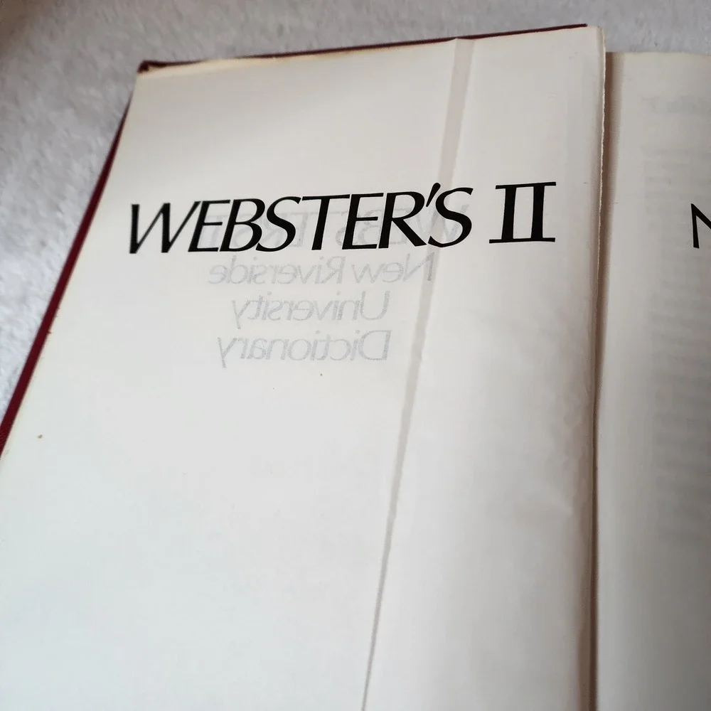 Webster's New Riverside University Dictionary  Noah Webster 1984 SEE DESCRIPTION